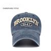 New Embroidered Letter Baseball Cap Big Head Circumference Washed Sun Protection Visor Couple Fashion Versatile Cap