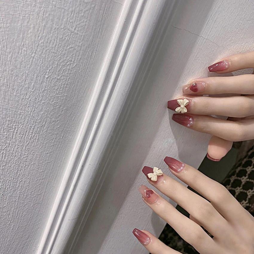 Wear Nail Art Fashion Simple Cute Classic Detachable Stereoscopic Style Bow