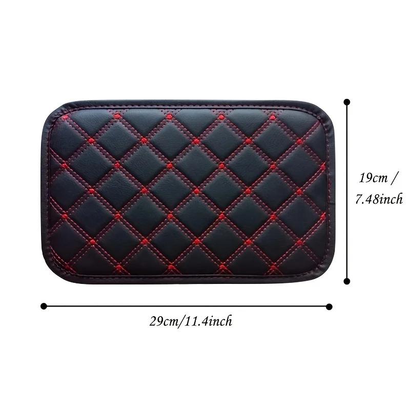 1Pc Pu Leather Car Armrest Mat Universal Interior Auto Armrests Storage Box Mats Anti-wear Protect Pad Car Interior Accessories