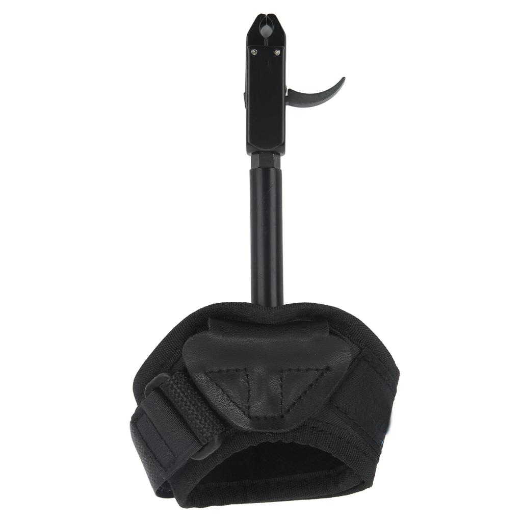 Bow Caliper Release Aid Aluminum Alloy Neoprene Wrist Strap Archery Accessories for Hunting Black Caliper Head