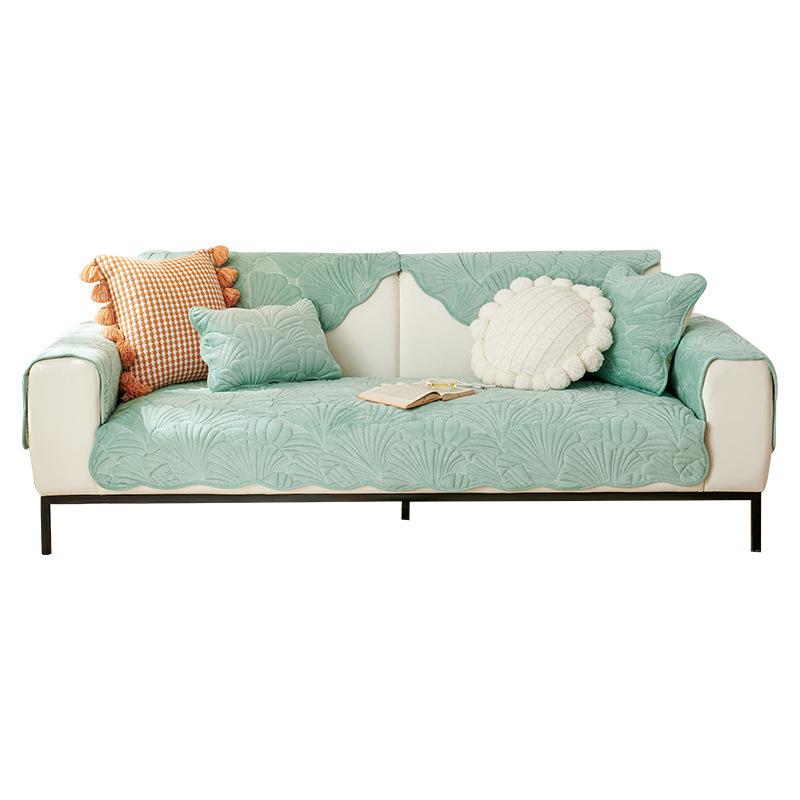 Winter Sofa Cushion Four Seasons Universal Non-Slip Thickened Cushion Affordable Luxury Style Universal All-Inclusive Sofa Cover Cover Cloth