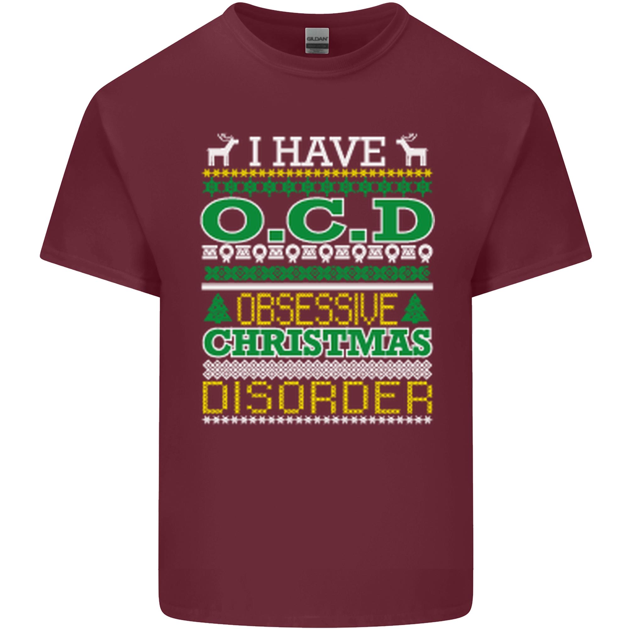 OCD Obsessive Christmas Disorder Unisexs Light Cotton TShirt S