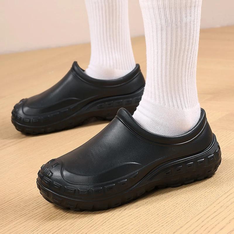 Fashion 2026 Summer New Men's Trend Sandals male casual Slippers Kitchen Shoes Anti Slip and Oil Proof Toe Shoes zapatillas para hombre