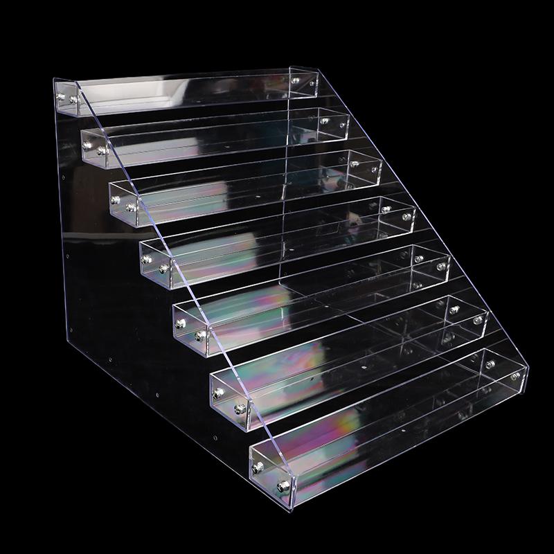 2/3/4/5/6/7 Layers Nail Polish Display Stand Clear Cosmetic Display Rack Holder Essential Oil Bottle Organizer Storage