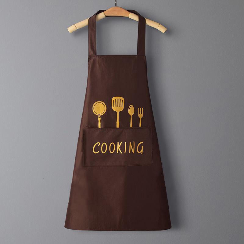 Waterproof & Oil-Proof PVC Logo Apron with Waistband for Kitchen and Catering