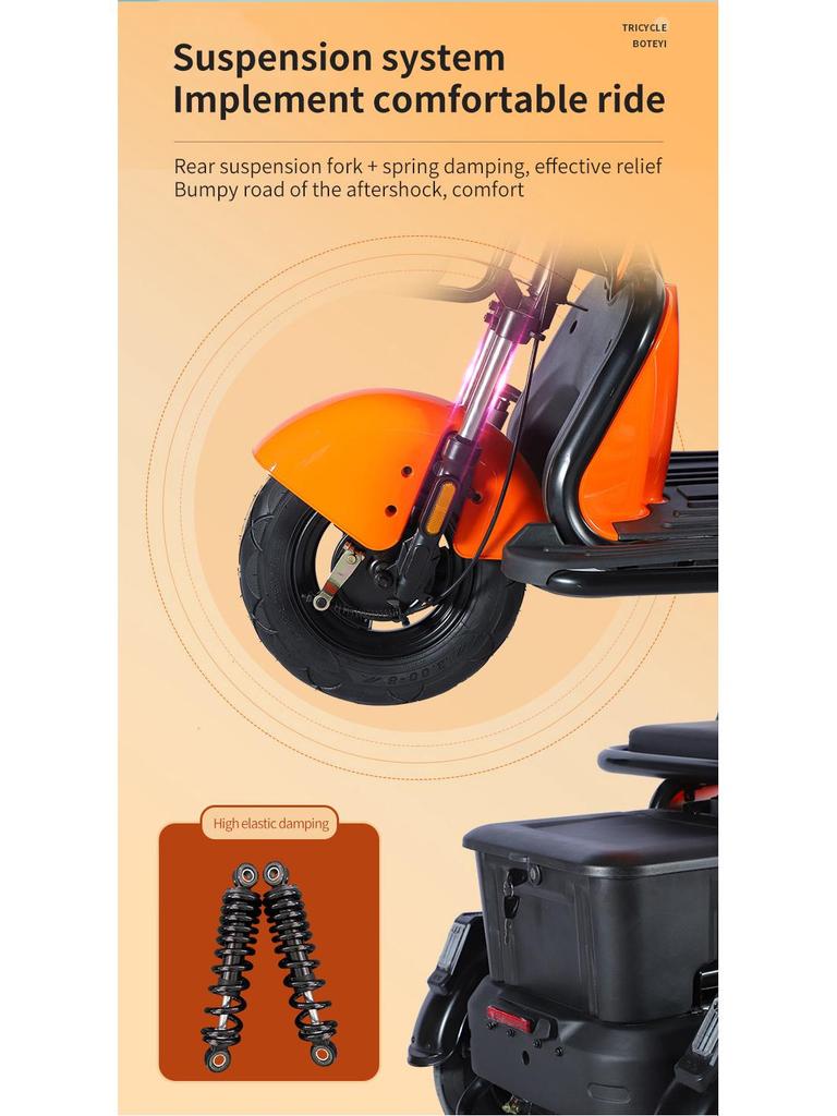 Child Safety Electric Tricycle for Student Pick-Up