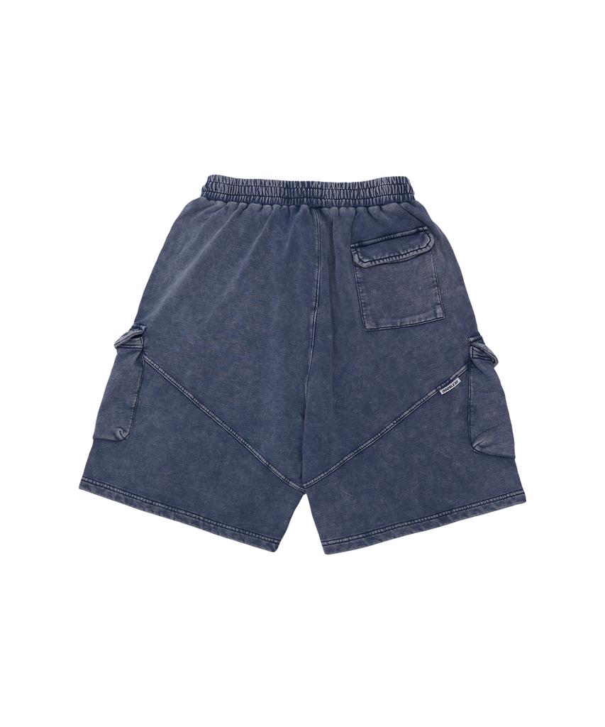 DOUBLE JD Pigment Washed Cargo Shorts (Navy)