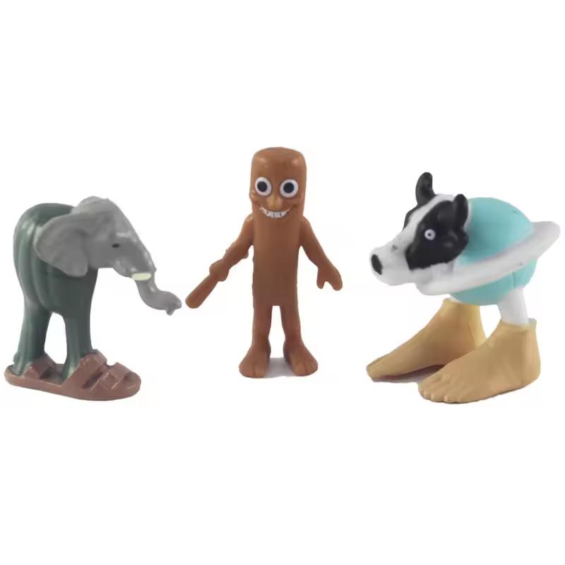 24Pcs Italian Brainrot Anime  Action Figures Story Toys Set Tung Tung Sahur Tralalero Tralala Shark Collectible Figurine Model