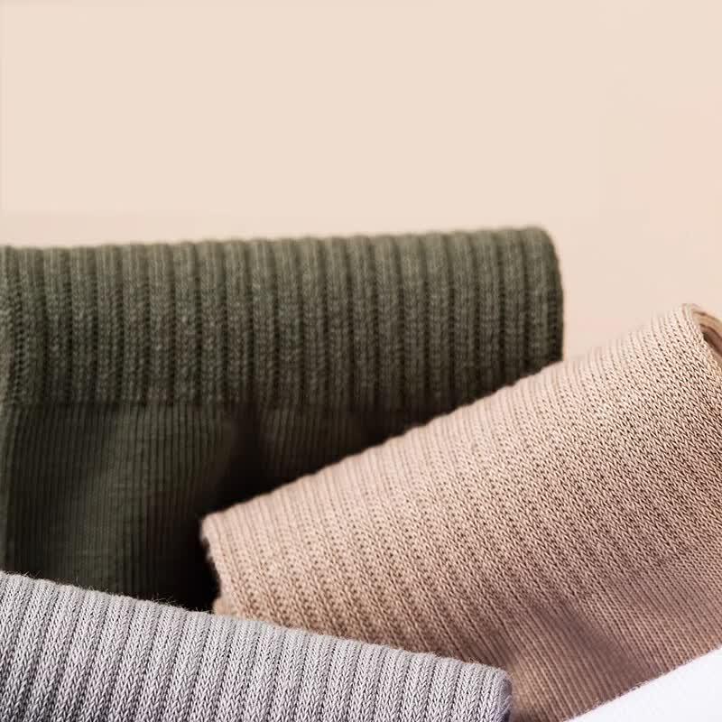 Langsha Men's Breathable Mid-Calf Cotton Sports Socks