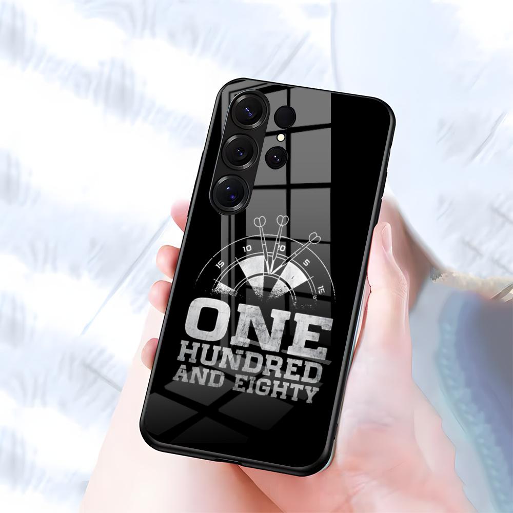 Playroom Dart Printed Phone Case For Samsung S26 S25 S24 FE S23 S22 S21 Plus S20 Ultra Note20Ultra Black Glass Cover