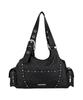 Illigo Loop Double Pocket Shoulder Bag Black