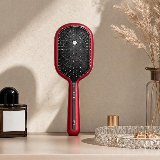 Electric Spray Air Cushion Brush, Cordless Vibration Head Massager Brush, Anti-Static Frizz Control Hair Oil Misting Detangler Brush for Dry Damaged