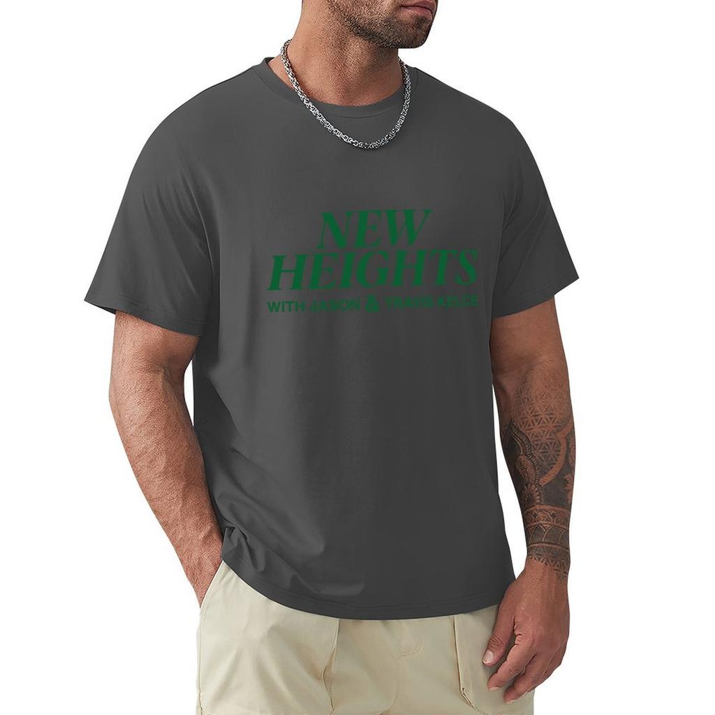 New Heights Merch New Heights Podcast T-Shirt Sweat Animal Prinfor Boys Quick Drying Blanks Mens Funny T Shirts
