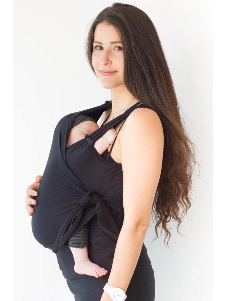 2024 Parent-Child Kangaroo Dad & Mom Soothing T-shirt Vest Baby Carrier - Skin-Friendly Women's Clothing