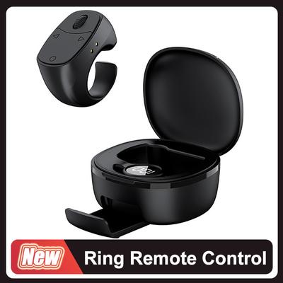 Mouse Ring Remote Control With Touchpad Smart Automatic Screen Clicker Device Continuous Clicker Scrolling Ring Remote Control