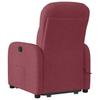 Vidaxl Lift and Massage Armchair, Reclining, Burgundy, Fabric Upholstered