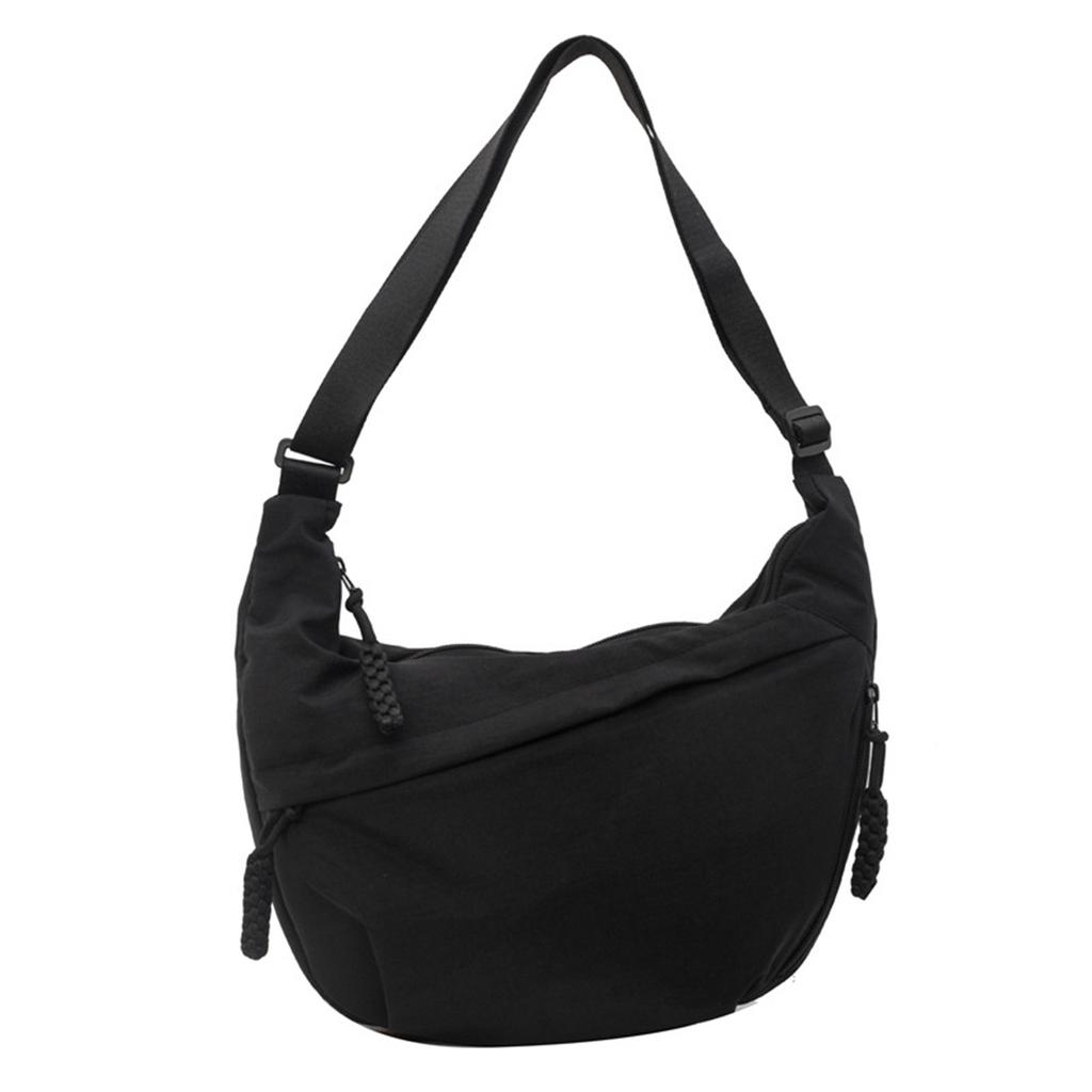 Halbmond-Tasche für Damen Herren Nyl Umhängetaschen Mehrere Taschen Schulter-Umhängetasche Leichte Nyl Knödeltasche Trend Umhängetasche