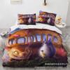 Luxuriöse Mein Nachbar Totoro Bettbezüge Kinder Cartoon Bettwäsche Set Bettdeckenbezug Einzelbett Doppelbett Schlafzimmer Bett Dekor für Teenager Beste Geschenke