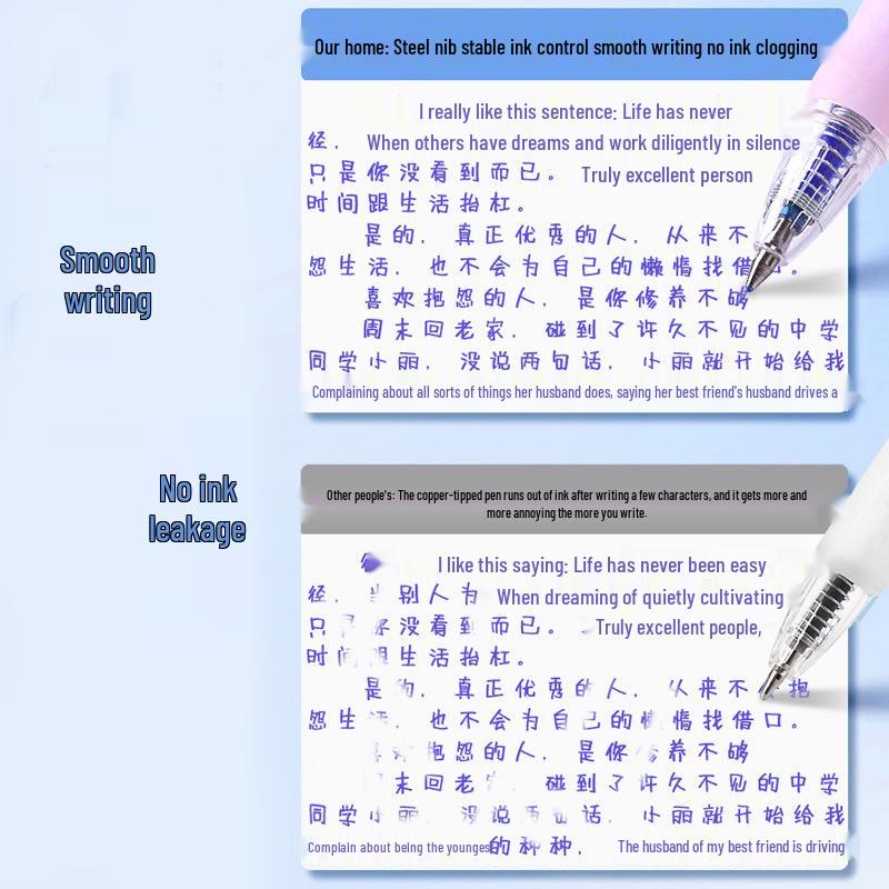 Erasable Cartoon Pens - Press-Activated Set for Students