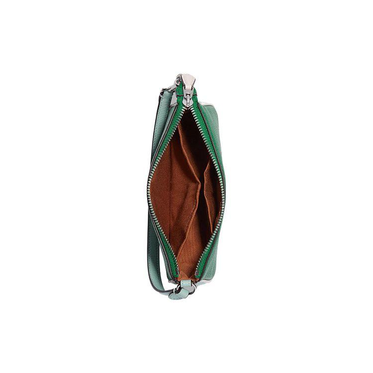 Coach Green Pebbled Leather Large Horse & Carriage Wristlet Pouch for Daily Use