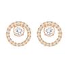 Creativity Circle Gold-Plated Earrings Women Earrings Rose-Gold 5199827