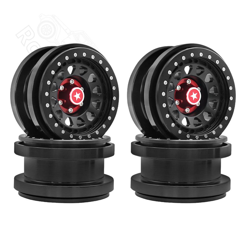 Rc jeep CNC Aluminum 2.9" Beadlock Wheel Hub Rim for 1/6 RC Crawler Car Axial SCX6 Jeep JLU Wrangler