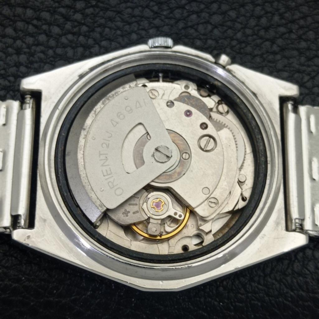 AUTOMATIK VINTAGE ORIENT CRYSTAL JAPAN 46941 HERREN ORIGINAL ZIFFERBLATT UHR a703394-1