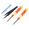 Joystick Replacement Tool Console Repair Kit with 3D Analog Joystick Screwdrivers Tweezers for NSwitch Controller(White