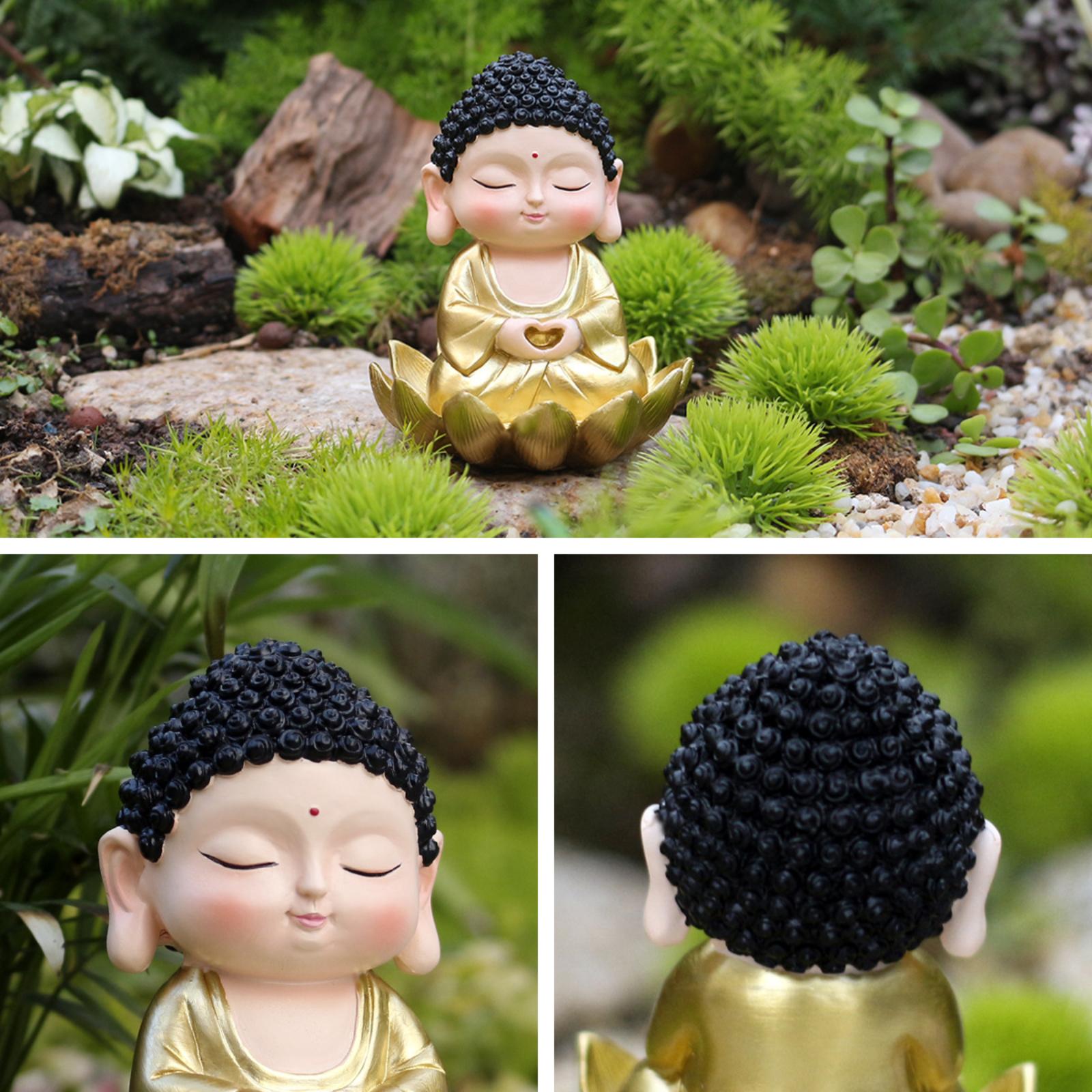 

Resin Ornament In The Gardens Of The Little Buddha Statue One Size