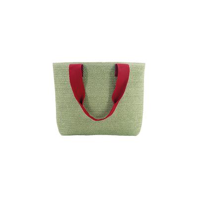 Erinnerung: Limettengrüne Korbtasche / Rattan-Korb-Picknick-Reisetasche / Kt01