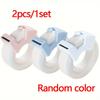 2pcs Invisible Tape with Cutter - Transparent Writing Tape for Students, Office & Home Use - Pink & Blue Dispenser with Clear Adhesive Rolls