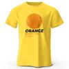 T-Shirt mit Orangen-Fruchtprint - Frisches & Lebendiges Oberteil für Damen Herren, Weiche & Bequeme Reink Baumwolle