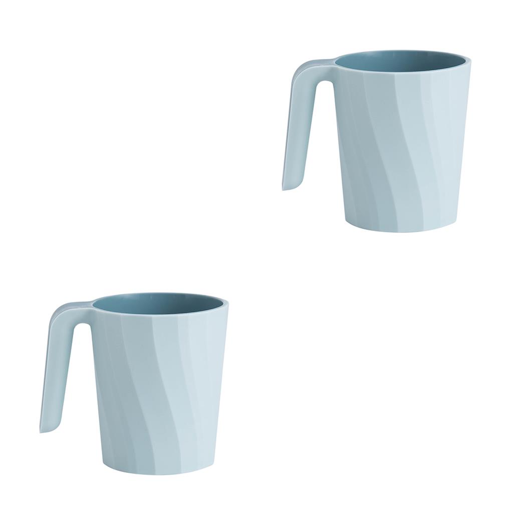 2/3 Tooth Cup Plastic Anti-slip Tooth Mug 301 To 400ml Bathroom Toothbrush Holder Washing Cup  Light Blue