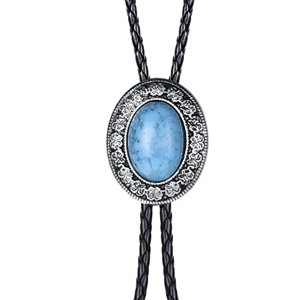 Native American Bolo Tie Necklace Western Alloy Lace Buckle for Wedding Party Fashion Event