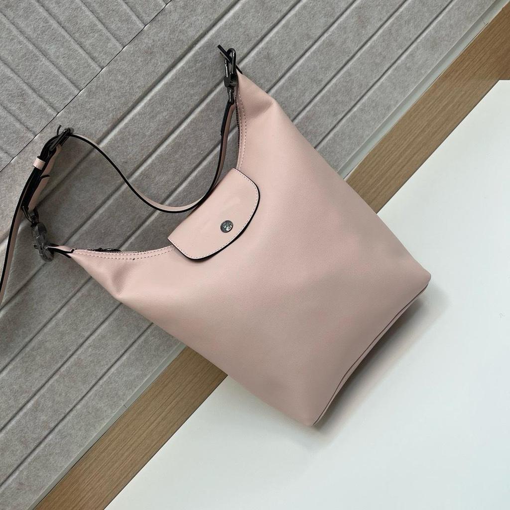 "2025 Dumpling Bag Series: Women's Strong Cowhide Hobo Shoulder & Messenger Bag"