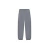 Li Ning Sports Lifestyle Series Solid Color Text Embroidery Drawstring Cuffed Casual Pants Men Bottoms Gray AKLSG37-4