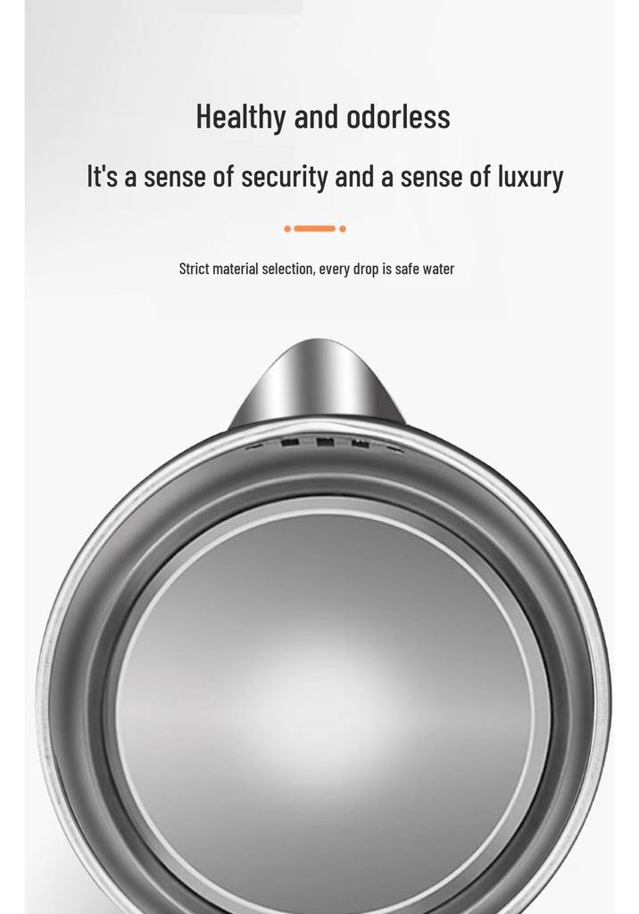Large Capacity Stainless Steel Electric Kettle with Insulation and Auto Shut-Off