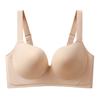 Large Size Smooth Surface Bra for Women Seamless Bra Double Breasted Slim Gathered and Adjusted Bra
