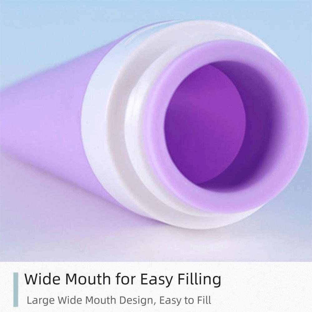 4 Stück/Set Auslaufsicheres Reiseflaschen-Set Weiche nachfüllbare Lotionflasche Abfüllwerkzeug