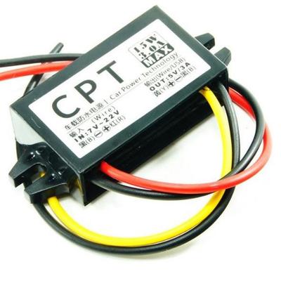 Ultradünner 12V auf 5V 3A 15W Auto-Stromwandler DC-DC Abwärtswandler Modul Transformator