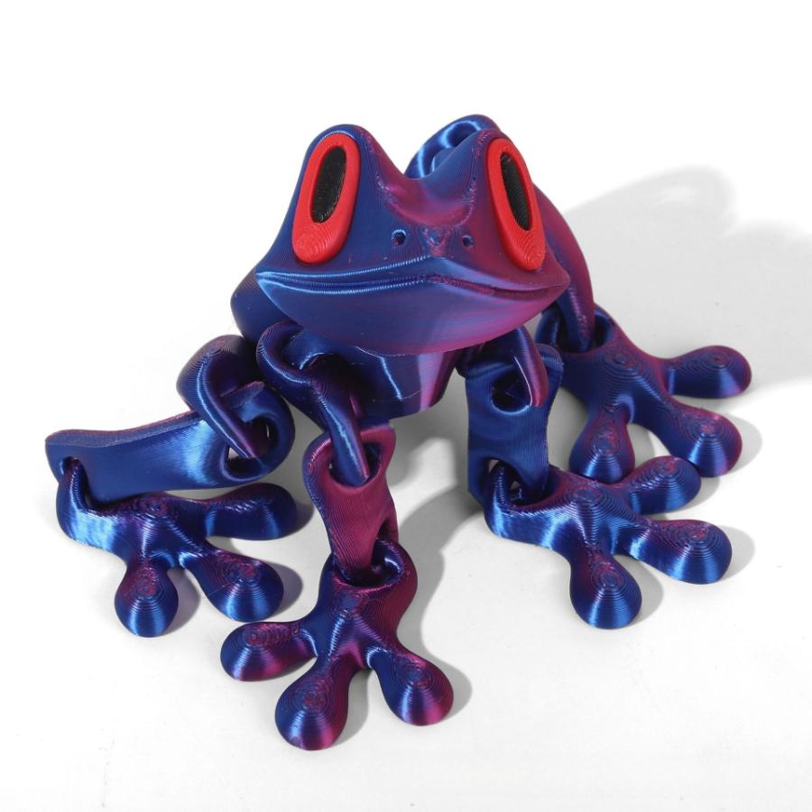 

3D Printing Simulation Tree Frog Joint Movable Frog Ornaments Kitchen Home Decoration Office Animal Desk Toy Refrigerator Normal