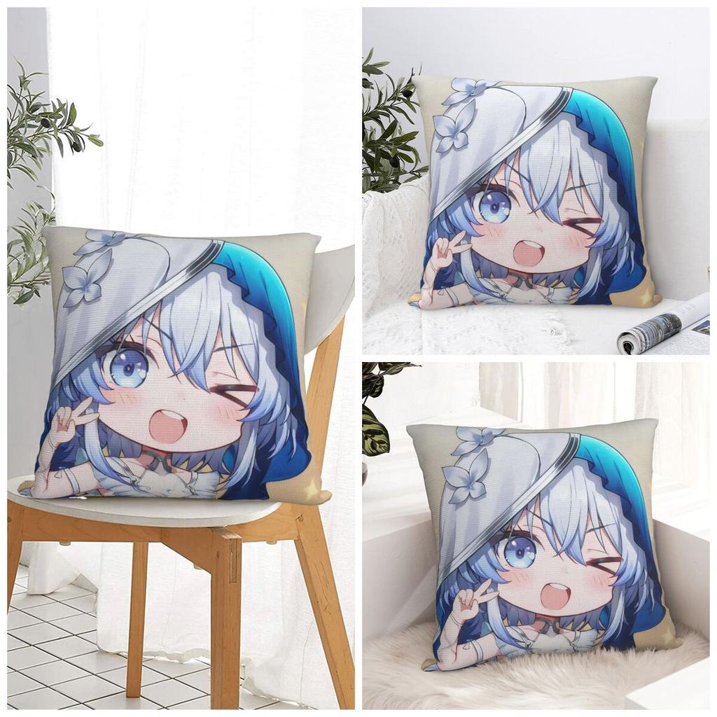 Cute Q Version Wuthering Waves Rinascita Phoebe Zani Pillow Case Cute Funny Pillow Cover Polyester For Sofa Home Decorative