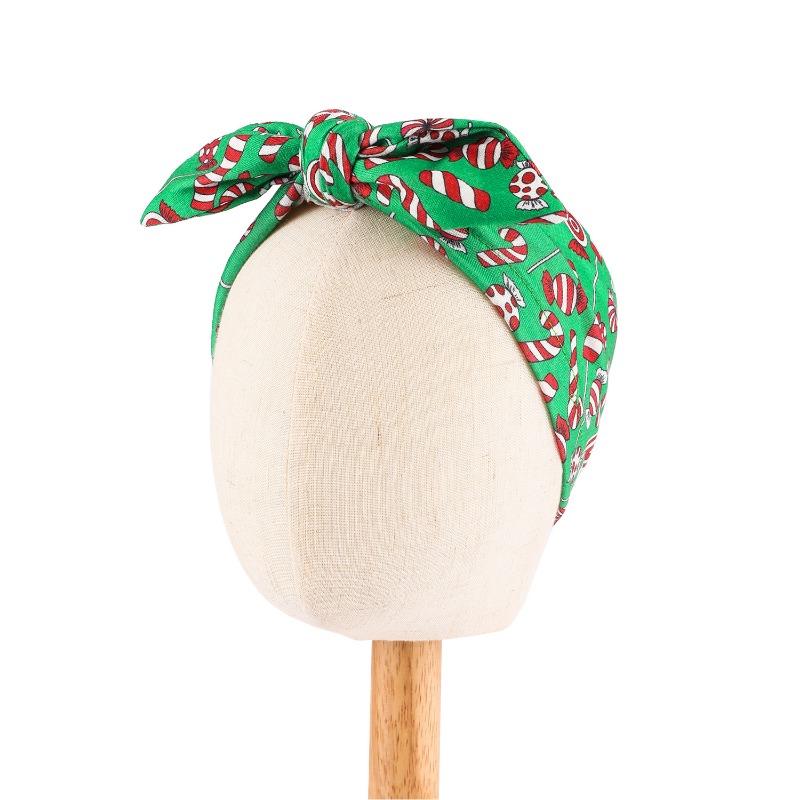 Christmas style children's hat bow baby headscarf hat baby decorative hat