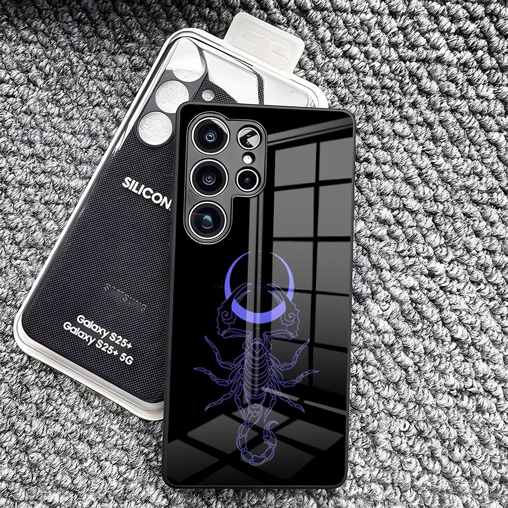 Scorpion Tattoo Design Phone Case For Samsung S26 Ultra S25 Edge Ultra S23 S22 S21 S20 Ultra Plus S24 Fe A25 Glass Cover