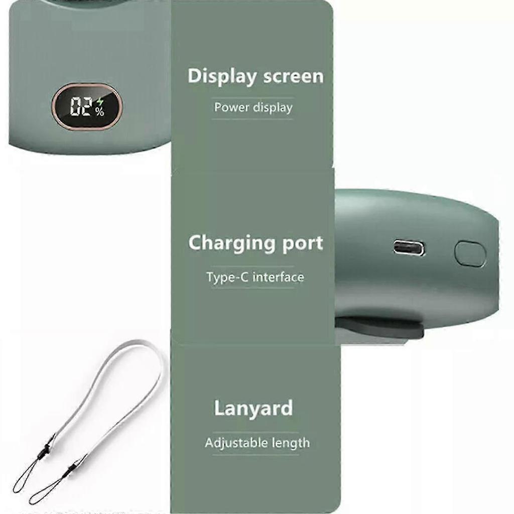 Portable Mini USB Hanging Neck Fan - Rechargeable Cooling Air Cooler with Adjustable Speeds and Versatile Design