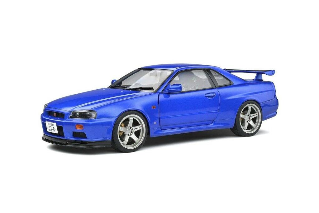 Solido Scale Nissan Skyline R34 1999 Nismo Bayside Blue 1/18 GT-R (S1804306)