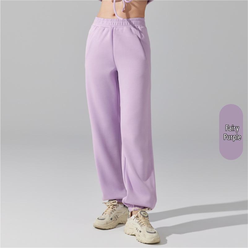 

Женские утягивающие беговые брюки с высокой талией - Повседневные штаны с манжетами для фитнеса и йоги на весну и осень M