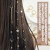 Vitalux Haarperlen 28-teiliges Set Haaraccessoires zum Flechten Schmetterling Herz Gold Silber Kinder-Haaraccessoires Hip-Hop Hochzeit DIY Handgemacht