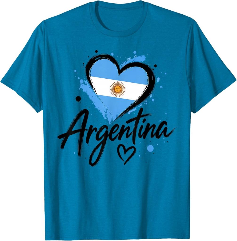 Argentina Argentinian Flag Vintage Pride Men Women Kids Unisex T-Shirt