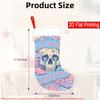 Christmas decoration fireplace hanging stocking1pc, Crying Cartoon Skull, Dreaming - Halloween-Themed Devil-St